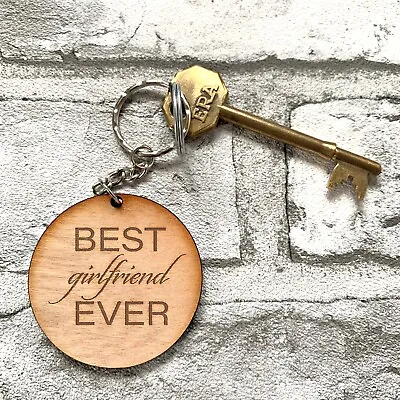 Best Girlfriend Ever Keyring / Valentines Present / Gift For Her / Birthday  • £4.79