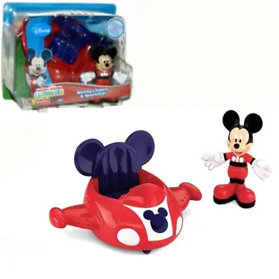 NEW Disney MICKEY MOUSE PLAY SET Spaceship Airplane Car & FIGURINE Clubhouse Toy • $5.99