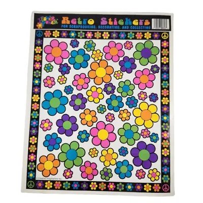Retro Flower Power Sticker Sheet 9 Inches • $11.95