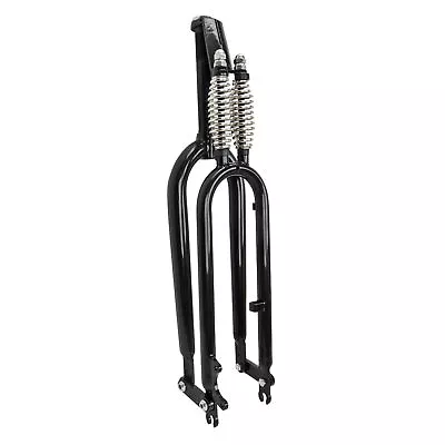 Sunlite Vintage Cruiser Fork26  Deluxe Springer Replica Disc/Drum Black Chromoly • $219.99