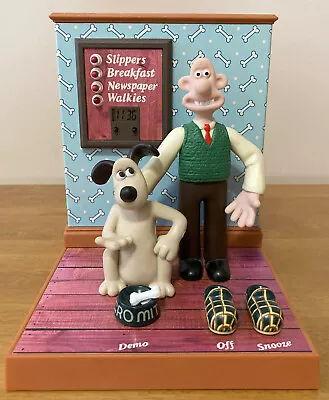 Aardman Wallace And Gromit Talking Alarm Clock 1995 Collectible Rare Vintage • £10