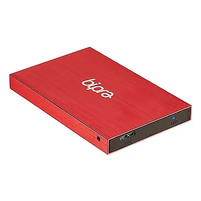 Bipra 100GB 2.5 Inch USB 2.0 FAT32 Portable Slim External Hard Drive - Red • £16.45