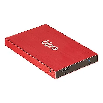 Bipra 320GB 2.5 Inch USB 2.0 FAT32 Portable Slim External Hard Drive - Red • £15.95