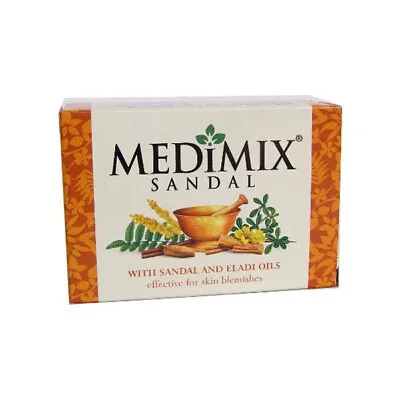 Medimix Ayurvedic Sandal Bathing Bar Soap -125Gram -Free Ship • $11.03