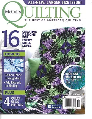 McCall's Quilting Magazine Mar/Apr2014 16 Designs4Quilts Using Pre-Cuts & More • $6.49