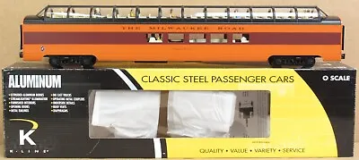 K-Line K4643-40057 Milwaukee Road SUPER DOME 21  Alum. Passenger Car O-Gauge NIB • $249.99