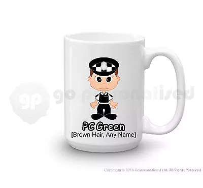 £11.99 • Buy Personalised Gift Large Police Mug Cup Cop PC Policeman Officer Hero Present #12