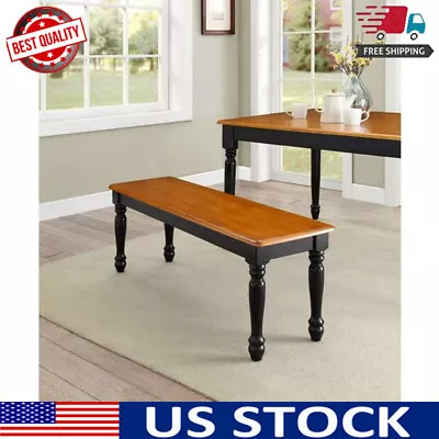 Modern Dining Benches Armless Rectangular Solid Wood Farmhouse Not Include Table • $106.88