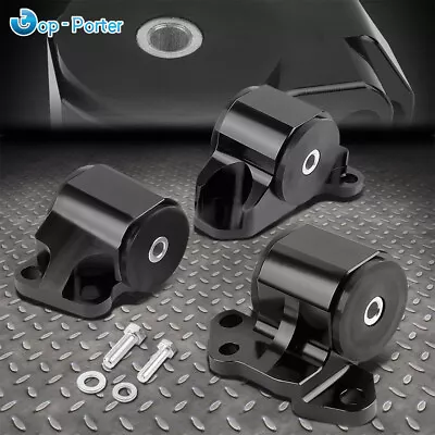 For Billet Aluminum 2-bolt Engine Mount Kit Eg Eh/dc D15/d16 B16 Swap Motor • $51.22