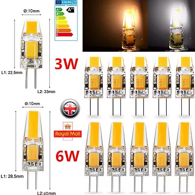 6W Dimmable G4 COB Bulb LED Socket Light AC/DC 12V For Replace Halogen Lamp UK • £2.41