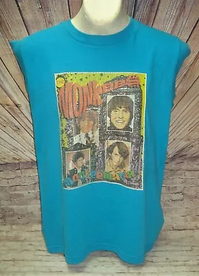 Vtg 80s THE MONKEES MONKEYMANIA T SHIRT 1986 20TH ANNIVERSARY  Tour 1986 • $32.99