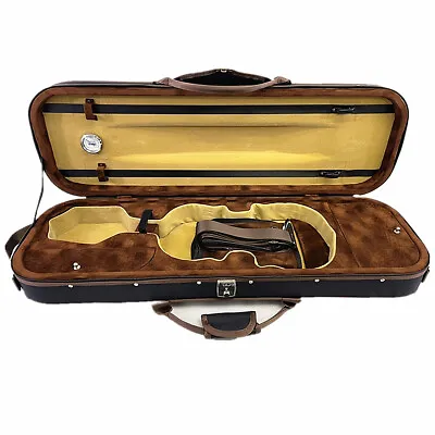 Beautiful Interior 3/4 Enhanced/Oblo Shape Designed Violin Case+Free Strings Set • $85