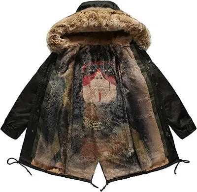 Mens Parka Jacket Winter Coat Native American Extra Small Tienfook • $44.27