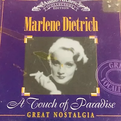 Marlene Dietrich A Touch Of Paradise CD • $4