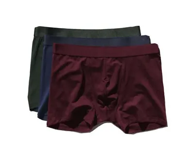 NWT CDLP 3 Pack BOXER BRIEF MEDIUM ARMY GREEN NAVY BLUE BURGUNDY Trunk • $65