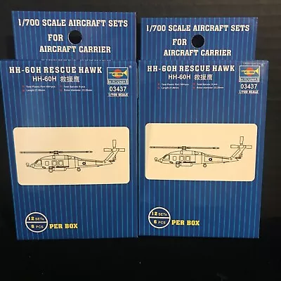 Trumpeter 03437 Hh-60h Rescue Hawk Aircraft Sets For Aircraft Carrier-nib-1/700 • $18.50