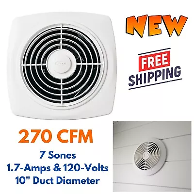 270CFM Through Wall Bathroom Venting Exhaust Fan Mobile Home Moisture Removal • $343.66