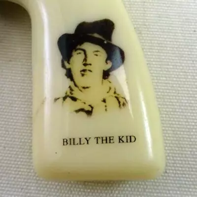 Vintage Souvenir Miniature Folding 1.5  Blade Pen Knife Billy The Kid Handle Bh • $9.90