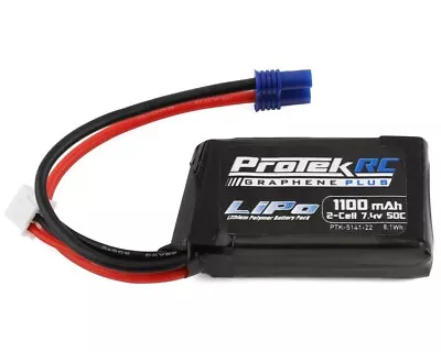 ProTek RC 2S 50C 1100mAh Losi Mini T/B & JRX2 LiPo Battery W/EC2 PTK514122 • $29.99