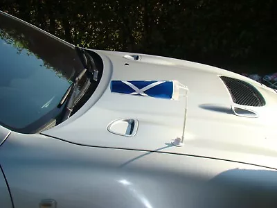 £8 • Buy Scotland 2 X Car Flags Strong Suction Fitting. Wing/Roof/ Bonnet-  £8.00 Inc P&p