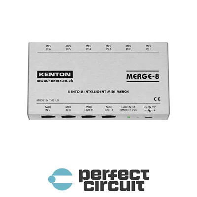 Kenton Electronics Merge-8 8CH MIDI MERGER - NEW - PERFECT CIRCUIT • $169