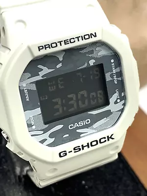 Casio Men's Watch G-Shock DW5600CA-8 Gray Resin Camouflage Digital Quartz 3229 • $69.27