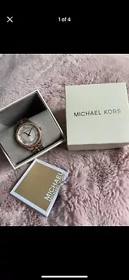 Women’s Michael Kors Lauryn Two Tone White Pearl Watch • £50