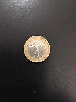 Italy Da Vinci  1 Euro Coin Circulated Coin (2002) (x) • £2.29