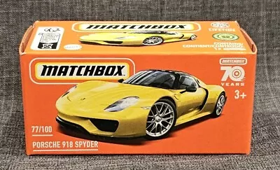 2022 Matchbox 70 Years PORSCHE 918 SPYDER 77/100 • $0.99