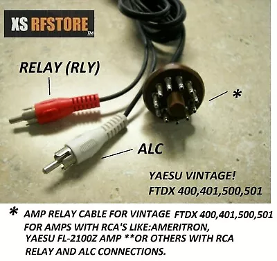 Amp Cable YAESU FL-2100Z( With ALC AND RELAY)to  FTDX-560400400X401 • $39.93