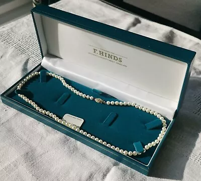 F Hinds Cultured Pearl Necklace With 14K Gold Clasp • £11