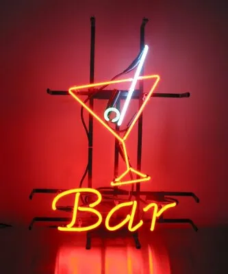 Bar Martini Neon Light Sign 17  Lamp Beer Club Party Glass Wall Decor UX20 • $122.78