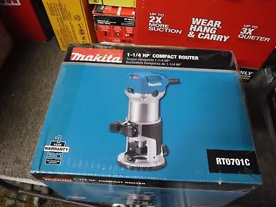 *NEW* Makita 6.5 Amp 1-1/4 HP Corded Fixed Base Variable Compact Router RT0701C • $94.95