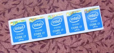 Lot Of 10 Intel Core I7 VPro Inside Blue Stickers 15.5 X 21mm Haswell Case Badge • $9.99