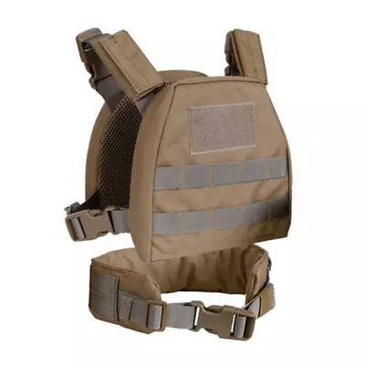 Kids Mini Airsoft Tactical Hunting Vest Bags With Patrol Belt Molle Combat Vest • £15.59