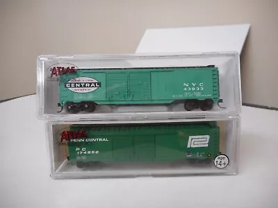 Atlas N Scale 50' DD Boxcars New York Central And Penn Central(custom) • $20