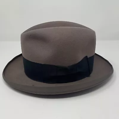 Vintage Herbert Johnson Men’s Homburg Hat Granite Size 7 1/8 1960’s - 1970’s • $149.87