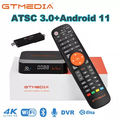 GTMEDIA UHD 4K ATSC 3.0 TV Tuner USB Android 11 Smart TV Box Media Player 10 Bit • $108.99