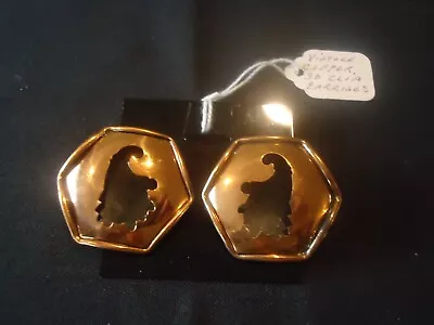 Vintage Copper Clip Earrings Unique Design Great Shape • $12.99