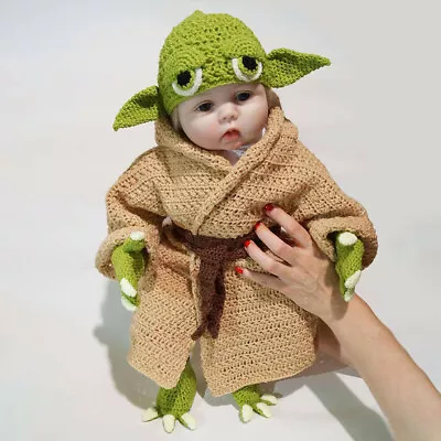 Cosplay Mandalorian Baby Yoda Knitted Newbaby Outfit Star Wars Infants Costumes • $31.35