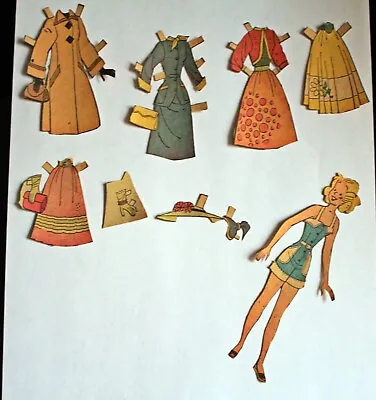 Alice Mitchell Dennis The Menace Vintage Paper Doll And Accessories 1950's • $12