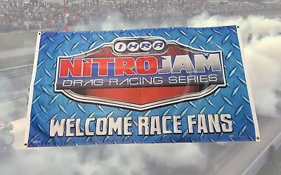 Vintage 2014 IHRA Nitro Jam Drag Racing Series Banner Monster Jam Large 3'x5'  • $35