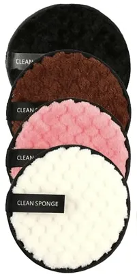 Eco Friendly Make Up Remover Face Pads Microfiber Face Cleaner Puff Reusable • £1.49