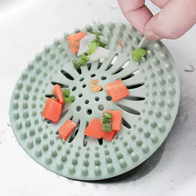 Hair Trap Shower Bath Plug Hole Waste Catcher Stopper Drain Sink Strainer Filter • £2.49