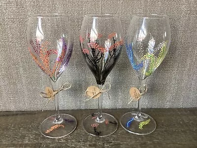 Hand Painted Wine Glasses (medium In Size) • £12