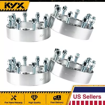 4x 2  8x170 14x2 Wheel Spacers For Ford F-250 Super Duty Excursion Silver US • $113.37