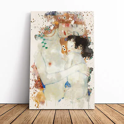 Gustav Klimt Mother And Child Baby Canvas Wall Art Print Framed Picture Decor • £29.95