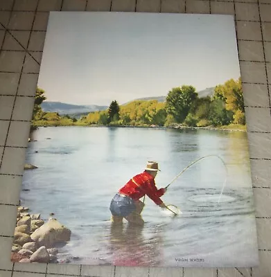 Vintage  Virgin Waters  Trout Bass Fishing Color Loose Calendar Print • $12