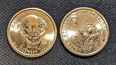 2008 P&D Martin Van Buren Presidential Dollar BU/Unc (2 Coin Set). FREE SHIPPING • $5.95