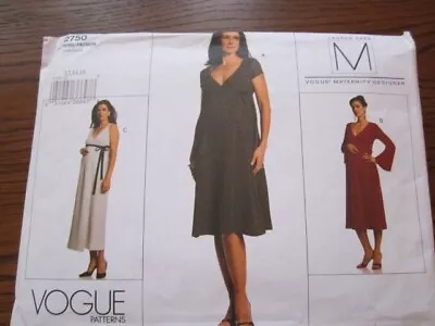 Vogue Maternity Dress Sewing Pattern 2750 By Lauren Sara Size 12-16 (C 12 Only) • £6